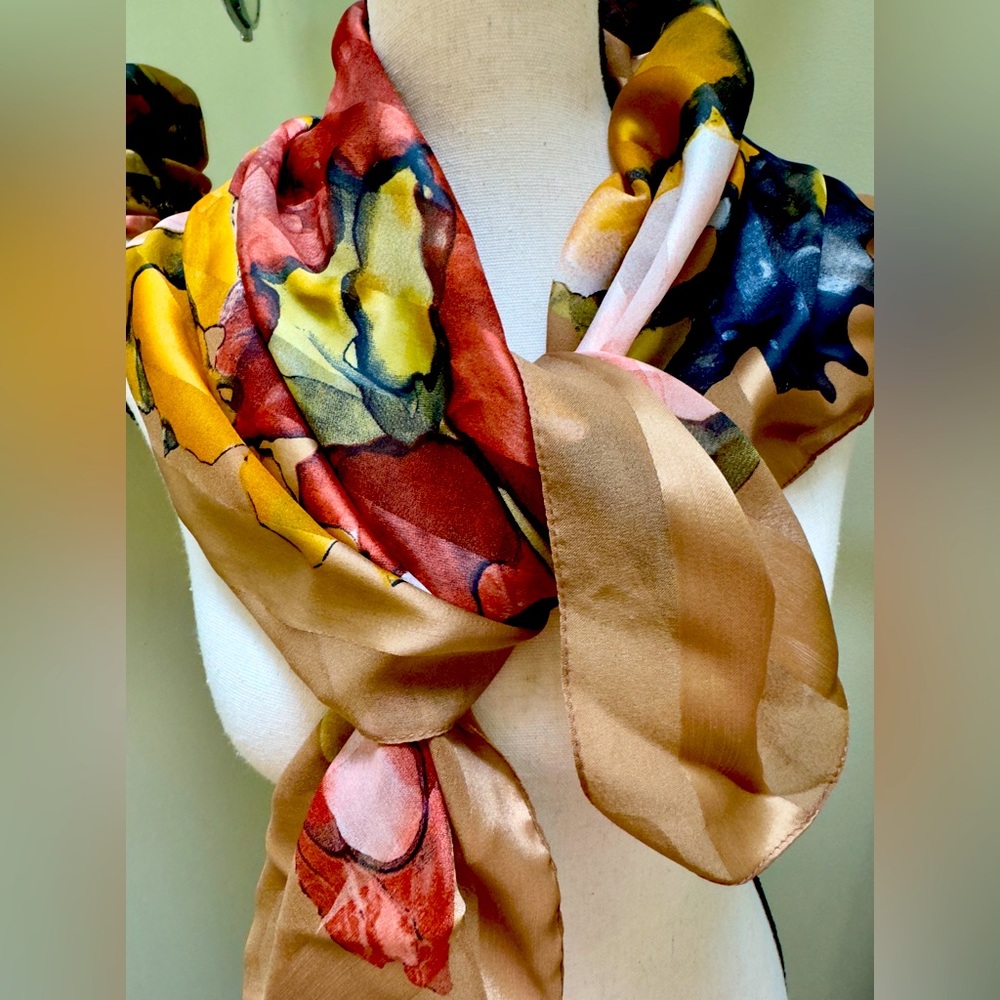 Italian made Scarf, 32” square
